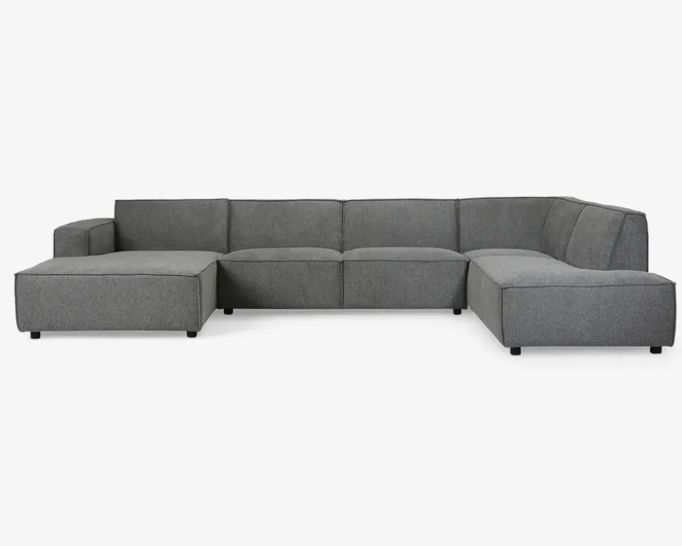 Sofa U-shape Højrevendt Grå