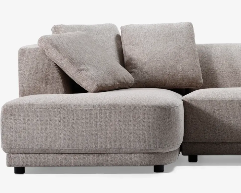 Sofa U-shape Taupe højrevendt
