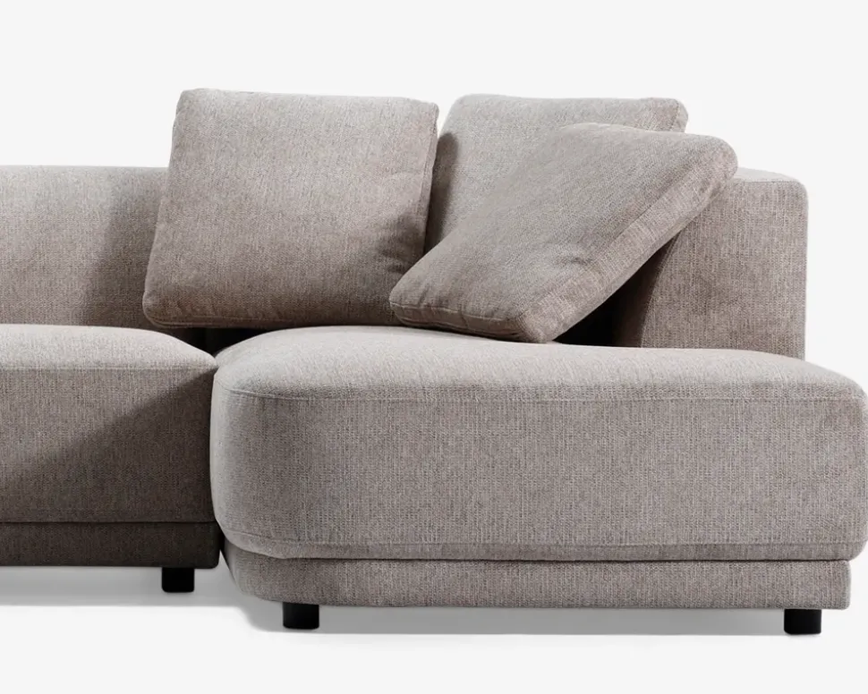 Sofa U-shape Taupe venstrevendt