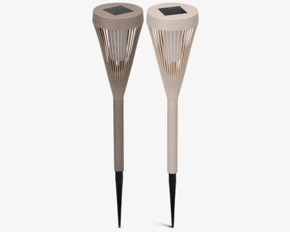 Solcellelampe udendørs ass H.46 cm