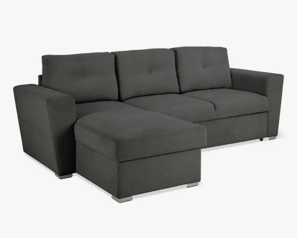 Sovesofa m/posefjedre grå