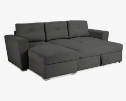 Sovesofa m/posefjedre grå