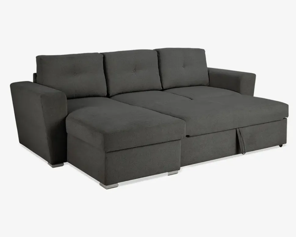 Sovesofa m/posefjedre grå