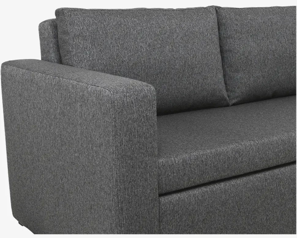 Sovesofa 2 Pers. Dobbelt Antracit