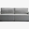 Sovesofa 3 pers. grå møbelstof