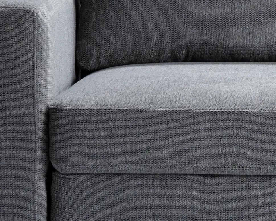 Sovesofa 2 pers. grå møbelstof