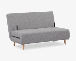 Sovesofa 2 pers. grå møbelstof