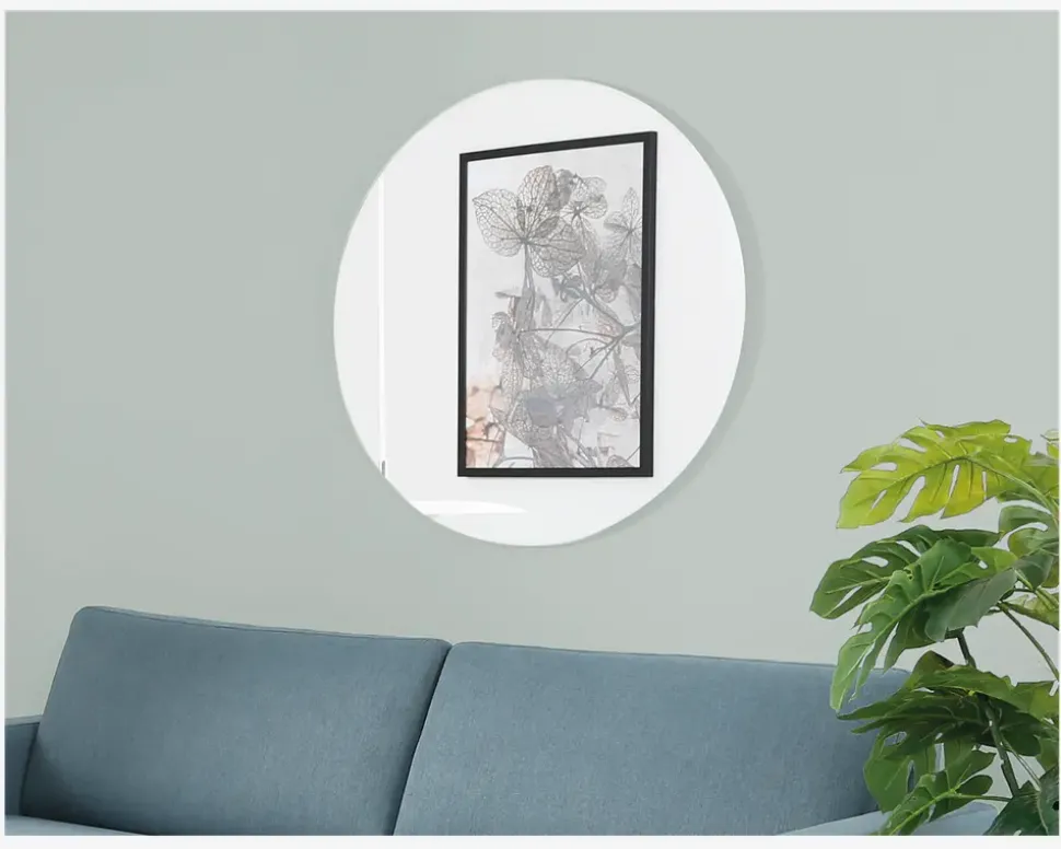 Spejl Cirkel Slim Ø90 cm