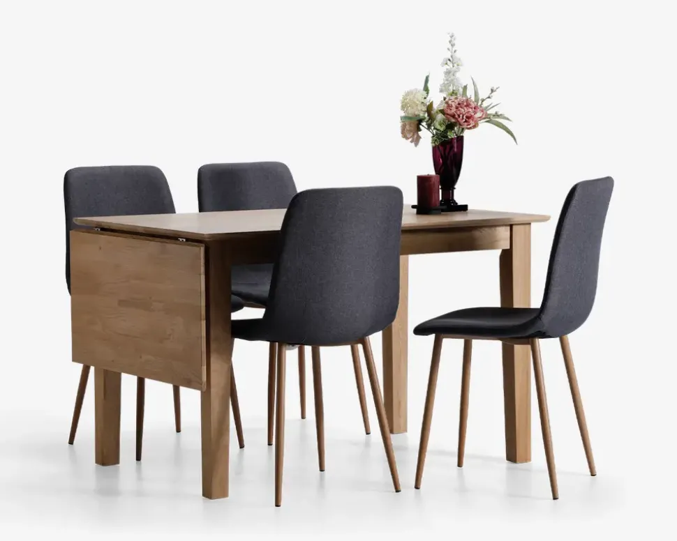 Spisebord med Klap B.80 x L.120 cm