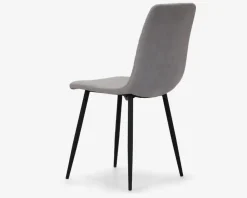 Spisebordsstol i beige møbelstof