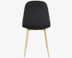 Spisebordsstol i sort velour