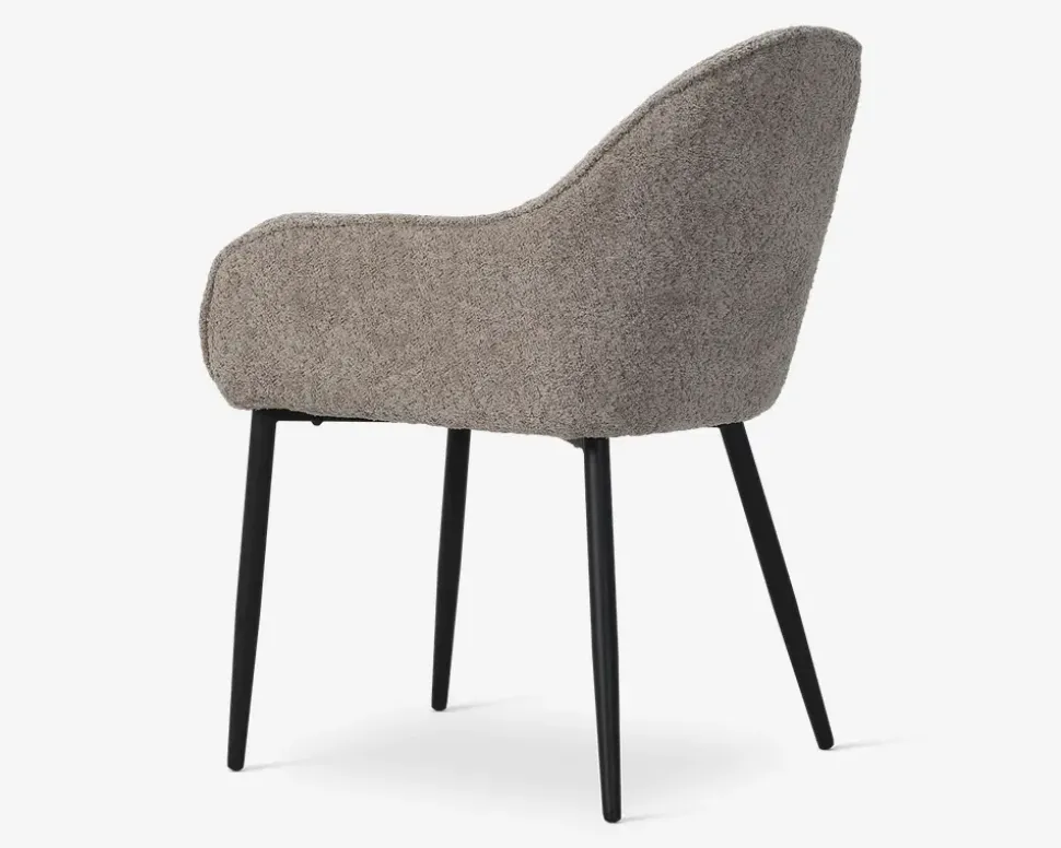 Spisebordsstol med armlæn i beige
