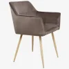 Spisebordsstol med armlæn i beige