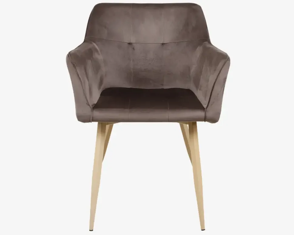 Spisebordsstol med armlæn i beige