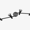 Spot 4xGU10 sort L.68,4 cm