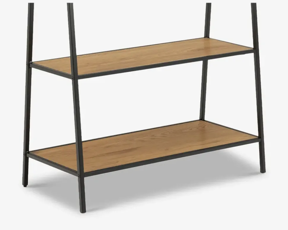 Tøjstativ Seaford eg/sort