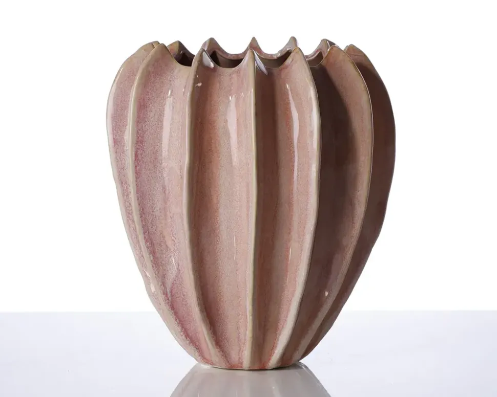 Urtepotteskjuler Nuts pink H.21 cm