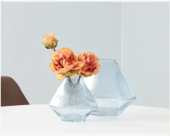 Vase Lina Small Blå H.16 cm