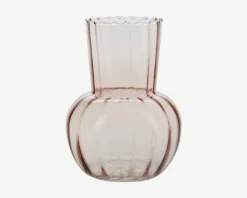 Vase Med Riller Rosa