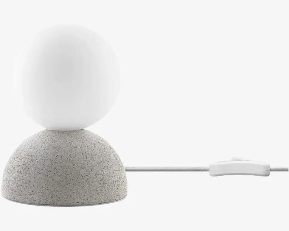 Væg/Bordlampe Moon Hvid Ø.10 cm