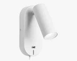 Væglampe Ego Hvid USB