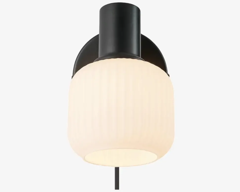 Væglampe Milford mini E14 sort
