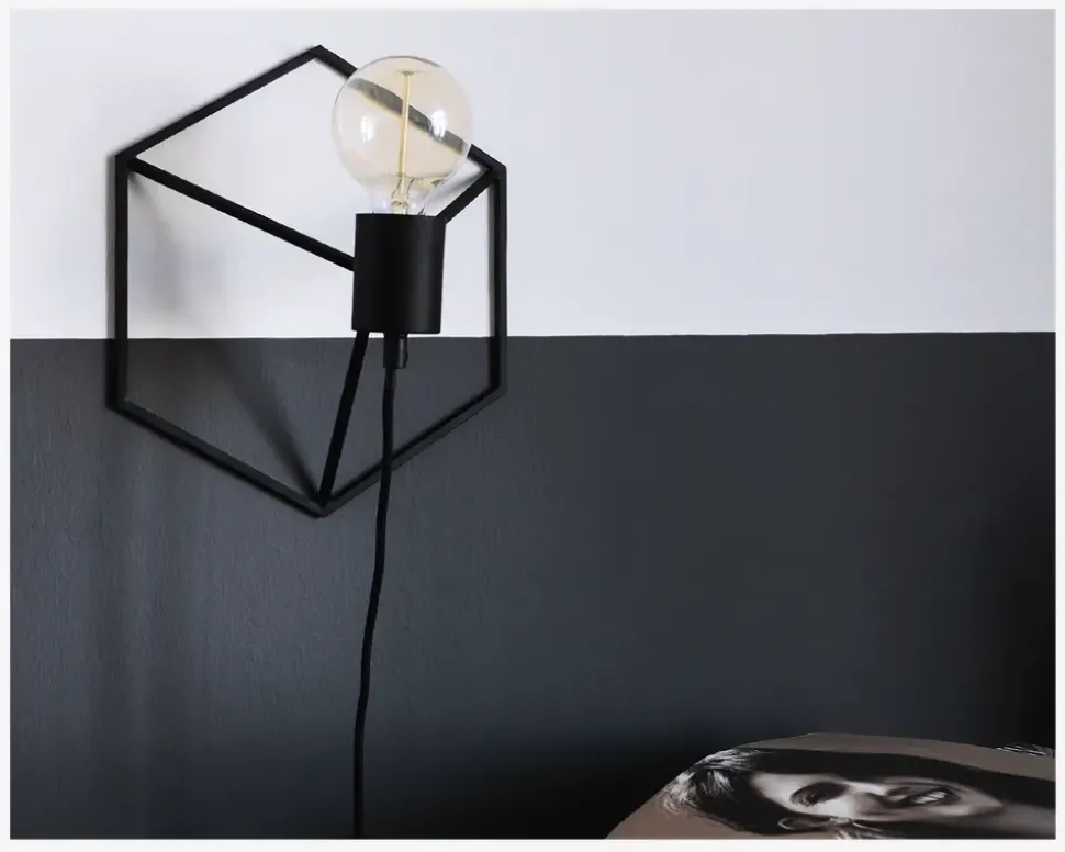 Væglampe Wall Cube Ø.25,5 cm Inkl. Pære