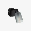 Vægspot Loralie Sort/Røgfarvet L.16 cm