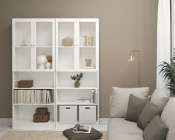 Vitrinedør Basic Hvid