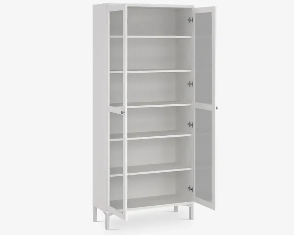 Vitrine Roma i hvid