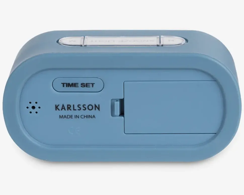 Vækkeur silikone blå H.7 cm